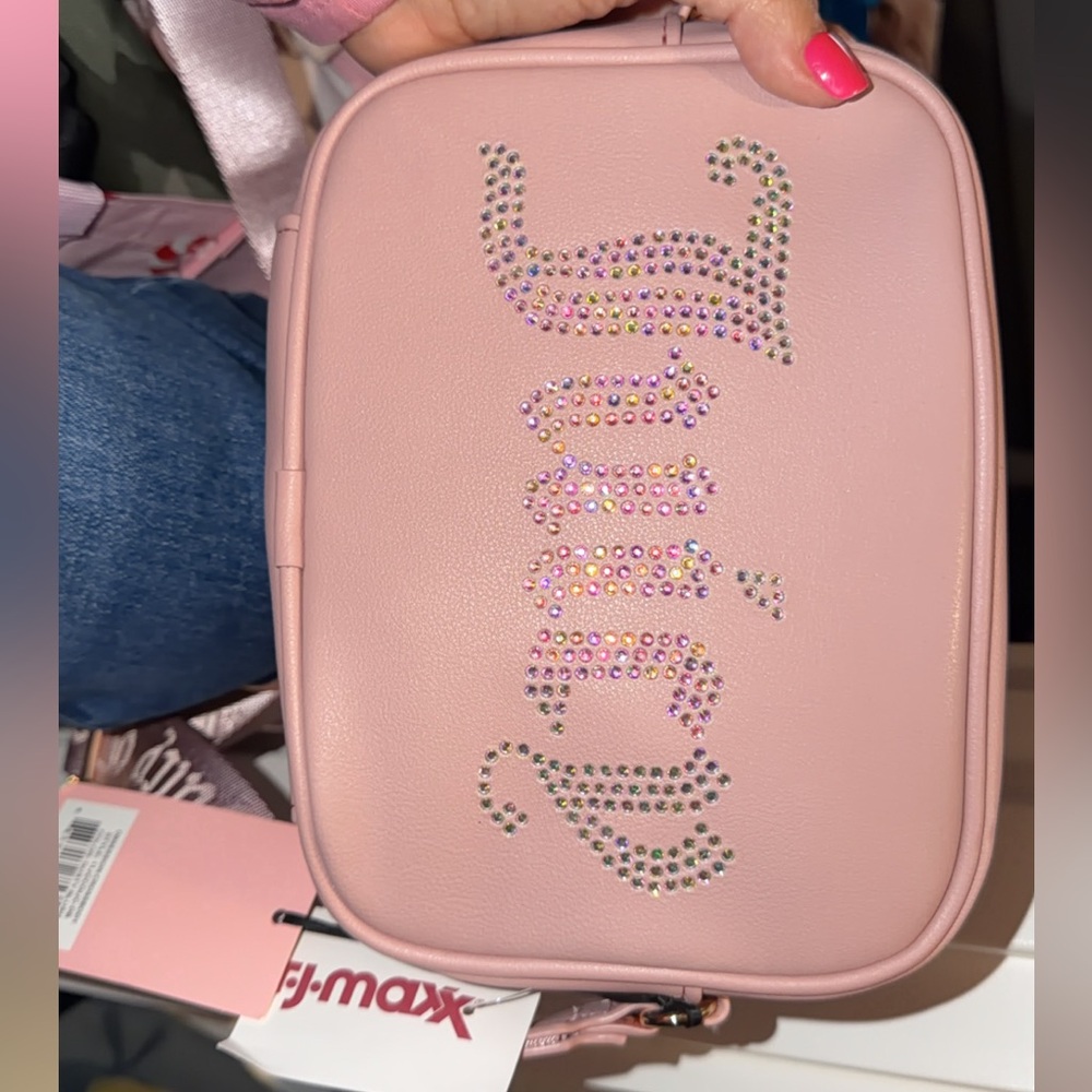 Juicy Couture Pink Bag with Rhinestone Logo